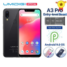 Load image into Gallery viewer, UMIDIGI A3 Pro Android 9.0 Global Band 5.7"19:9 FullScreen smartphone 3GB RAM 32GB ROM Quad core 12MP+5MP Face Unlock Dual 4G - My Active Store 