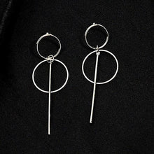 Load image into Gallery viewer, NEW Gold Metal Tassel Earrings for Women Long Circle Pendant Earings Fashion Jewelry Statement Geometric Vorbellen Voor Vrouwen - My Active Store 