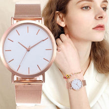 Load image into Gallery viewer, Women's Watches Rose Gold Simple Fashion Women Wrist Watch Luxury Ladies Watch Women Bracelet Reloj Mujer Clock Relogio Feminino - My Active Store 