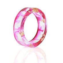 Load image into Gallery viewer, 8 Colors High Quality Handmade Gold Silver Foil Paper Inside Transparent Resin Ring for Women Men Jewelry Drop Shipping - My Active Store 