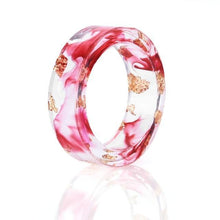 Load image into Gallery viewer, 8 Colors High Quality Handmade Gold Silver Foil Paper Inside Transparent Resin Ring for Women Men Jewelry Drop Shipping - My Active Store 