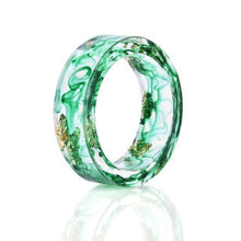 Load image into Gallery viewer, 8 Colors High Quality Handmade Gold Silver Foil Paper Inside Transparent Resin Ring for Women Men Jewelry Drop Shipping - My Active Store 