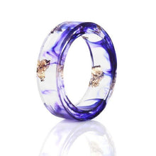 Load image into Gallery viewer, 8 Colors High Quality Handmade Gold Silver Foil Paper Inside Transparent Resin Ring for Women Men Jewelry Drop Shipping - My Active Store 