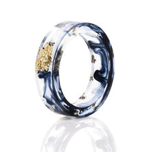 Load image into Gallery viewer, 8 Colors High Quality Handmade Gold Silver Foil Paper Inside Transparent Resin Ring for Women Men Jewelry Drop Shipping - My Active Store 