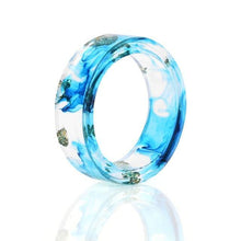 Load image into Gallery viewer, 8 Colors High Quality Handmade Gold Silver Foil Paper Inside Transparent Resin Ring for Women Men Jewelry Drop Shipping - My Active Store 