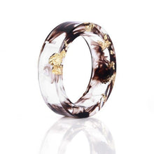 Load image into Gallery viewer, 8 Colors High Quality Handmade Gold Silver Foil Paper Inside Transparent Resin Ring for Women Men Jewelry Drop Shipping - My Active Store 