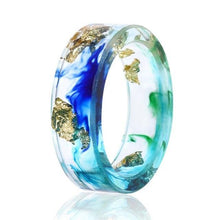 Load image into Gallery viewer, 8 Colors High Quality Handmade Gold Silver Foil Paper Inside Transparent Resin Ring for Women Men Jewelry Drop Shipping - My Active Store 