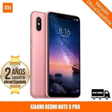 Load image into Gallery viewer, [Official Spanish Version Warranty] Xiaomi Note Redmi 6 Pro Smartphones 6.26 ”Screen notched 3 hard GB 32 hard GB, dual SIM - My Active Store 