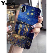 Load image into Gallery viewer, Yinuoda Van Gogh Oil Painting Monet Oil Painting Soft Shell Phone Cover for iPhone X XS MAX  6 6s 7 7plus 8 8Plus 5 5S SE XR 10 - My Active Store 