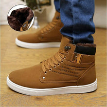 Load image into Gallery viewer, Ankle boots warm men snow boots winter Lace-up men shoes 2019 new arrival fashion flock plush winter boots men size 39-47 - My Active Store 