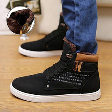 Load image into Gallery viewer, Ankle boots warm men snow boots winter Lace-up men shoes 2019 new arrival fashion flock plush winter boots men size 39-47 - My Active Store 