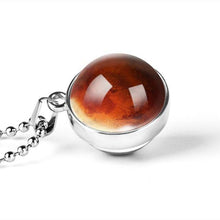 Load image into Gallery viewer, New Personality Fashion Double Side Glass Ball Necklace Earth Planet Pattern Jewelry Galaxy Astronomy Pendant Necklace - My Active Store 