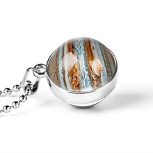 Load image into Gallery viewer, New Personality Fashion Double Side Glass Ball Necklace Earth Planet Pattern Jewelry Galaxy Astronomy Pendant Necklace - My Active Store 