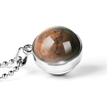 Load image into Gallery viewer, New Personality Fashion Double Side Glass Ball Necklace Earth Planet Pattern Jewelry Galaxy Astronomy Pendant Necklace - My Active Store 