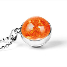 Load image into Gallery viewer, New Personality Fashion Double Side Glass Ball Necklace Earth Planet Pattern Jewelry Galaxy Astronomy Pendant Necklace - My Active Store 