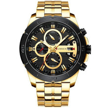 Load image into Gallery viewer, CURREN Men Watch Top Luxury Brand Stainless Steel Business Clock Chronograph Army Sports Quartz Male Watches Relogio Masculino - My Active Store 