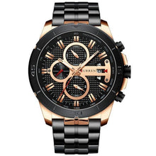 Load image into Gallery viewer, CURREN Men Watch Top Luxury Brand Stainless Steel Business Clock Chronograph Army Sports Quartz Male Watches Relogio Masculino - My Active Store 