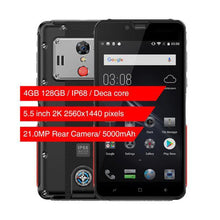 Load image into Gallery viewer, ELEPHONE Soldier 4GB 128GB IP68 Waterproof 5.5" 2K Screen mobile phone Android 8.0 Helio X25 Deca Core 21MP rugged Smartphone - My Active Store 