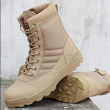 Load image into Gallery viewer, Army Boot  Men Desert Tactical Military Boots Mens Work Safty Shoes Zapatos De Mujer Zapatos Ankle Lace-up Combat Boots Size 46 - My Active Store 