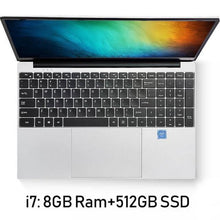 Load image into Gallery viewer, 15.6 Inch Intel i7 Laptop 8GB RAM 512GB 1TB SSD Ultrathin Body 1080P Windows 10 Backlit Keyboard Dual Band WiFi Gaming Laptop - My Active Store 