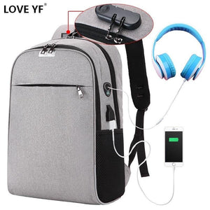 Teenager USB antitheft password backpacks Lightweight men's and women's travel Laptop school bag shoulder bag mochilas de escola - My Active Store 