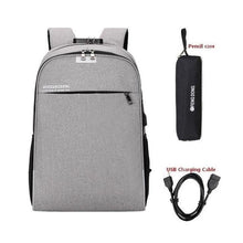 Load image into Gallery viewer, Teenager USB antitheft password backpacks Lightweight men&#39;s and women&#39;s travel Laptop school bag shoulder bag mochilas de escola - My Active Store 