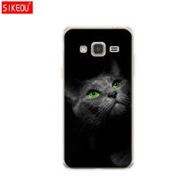 Load image into Gallery viewer, Soft TPU Case for Samsung J3 2015 Case Silicone Cover for Samsung Galaxy J3 2016 Case J320 J320F Silicone Cover Cat flower - My Active Store 