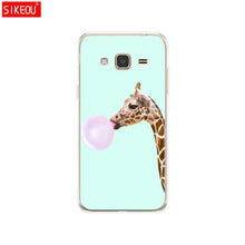 Load image into Gallery viewer, Soft TPU Case for Samsung J3 2015 Case Silicone Cover for Samsung Galaxy J3 2016 Case J320 J320F Silicone Cover Cat flower - My Active Store 