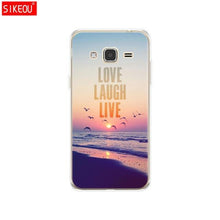 Load image into Gallery viewer, Soft TPU Case for Samsung J3 2015 Case Silicone Cover for Samsung Galaxy J3 2016 Case J320 J320F Silicone Cover Cat flower - My Active Store 