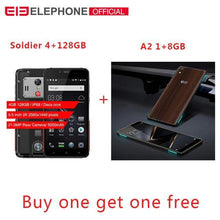 Load image into Gallery viewer, ELEPHONE Soldier 4GB 128GB IP68 Waterproof 5.5" 2K Screen mobile phone Android 8.0 Helio X25 Deca Core 21MP rugged Smartphone - My Active Store 