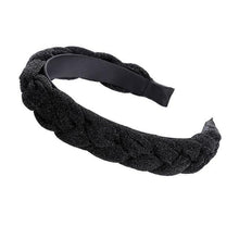 Load image into Gallery viewer, MOLANS Autumn Hair Accessories Wide Shiny Weaving Hairbands Braided Headband Hair Hoop Fashion Hair Bands Bezel Headdress - My Active Store 
