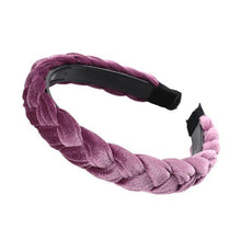 Load image into Gallery viewer, MOLANS Autumn Hair Accessories Wide Shiny Weaving Hairbands Braided Headband Hair Hoop Fashion Hair Bands Bezel Headdress - My Active Store 