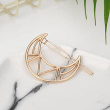 Load image into Gallery viewer, Fashion Woman Hair Accessories Triangle Hair Clip Pin Metal Geometric Alloy Moon Circle Hairgrip Barrette Girls Holder - My Active Store 