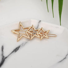 Load image into Gallery viewer, Fashion Woman Hair Accessories Triangle Hair Clip Pin Metal Geometric Alloy Moon Circle Hairgrip Barrette Girls Holder - My Active Store 