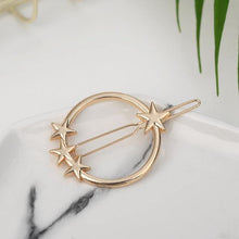 Load image into Gallery viewer, Fashion Woman Hair Accessories Triangle Hair Clip Pin Metal Geometric Alloy Moon Circle Hairgrip Barrette Girls Holder - My Active Store 