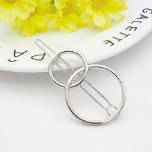 Load image into Gallery viewer, Fashion Woman Hair Accessories Triangle Hair Clip Pin Metal Geometric Alloy Moon Circle Hairgrip Barrette Girls Holder - My Active Store 