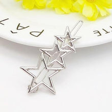 Load image into Gallery viewer, Fashion Woman Hair Accessories Triangle Hair Clip Pin Metal Geometric Alloy Moon Circle Hairgrip Barrette Girls Holder - My Active Store 