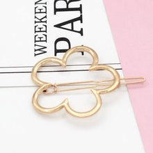Load image into Gallery viewer, Fashion Woman Hair Accessories Triangle Hair Clip Pin Metal Geometric Alloy Moon Circle Hairgrip Barrette Girls Holder - My Active Store 