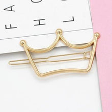 Load image into Gallery viewer, Fashion Woman Hair Accessories Triangle Hair Clip Pin Metal Geometric Alloy Moon Circle Hairgrip Barrette Girls Holder - My Active Store 
