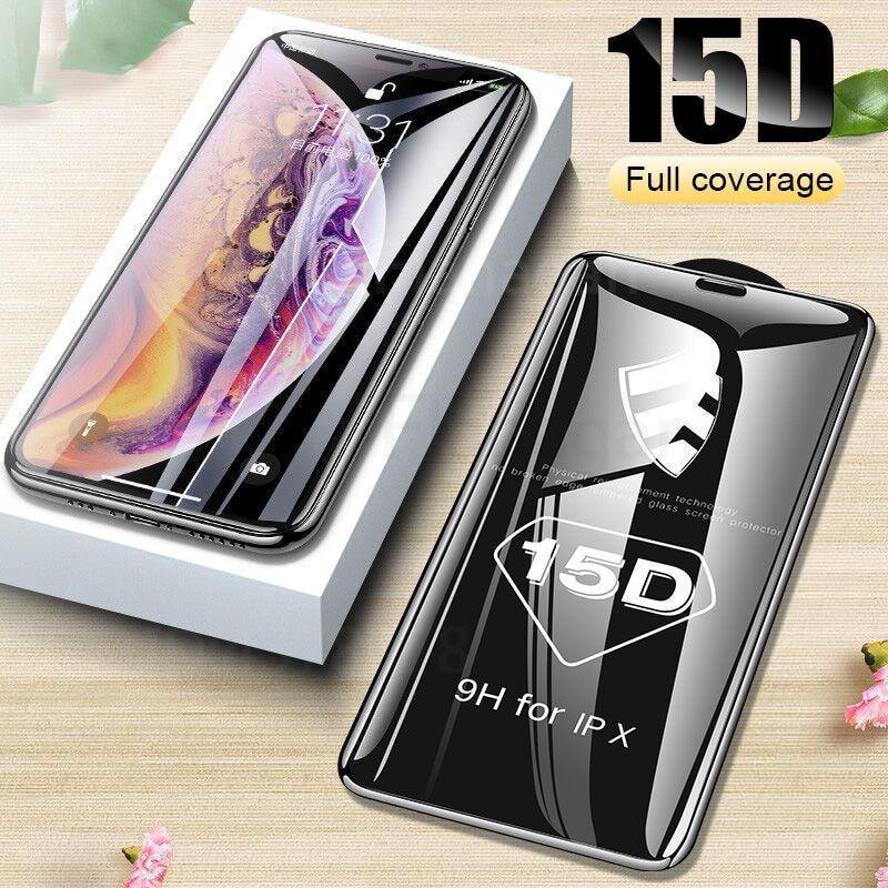 15D Protective Glass on the For iPhone 6 6s 7 8 plus XR X XS glass full cover iPhone 11 Pro Max Screen Protector Tempered Glass - My Active Store 