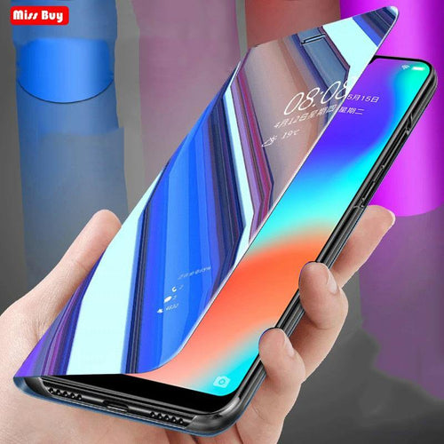 Coque For Samsung Galaxy C7Pro C7 Pro Case Luxury Mirror Smart Leather Flip Cover For Samsung Galaxy C7 C9 Pro Case Phone Cases - My Active Store 