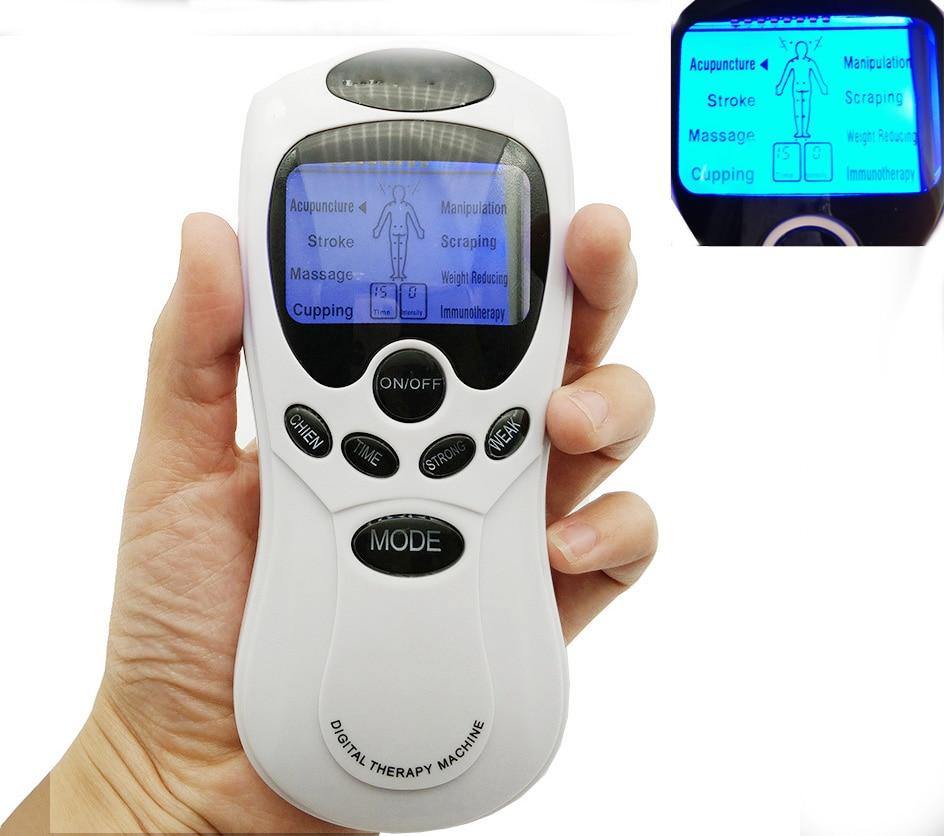 New 8 Pads English keys herald Tens Acupuncture Body Massager Digital Therapy Machine  For Back Neck Foot Leg health Care - My Active Store 