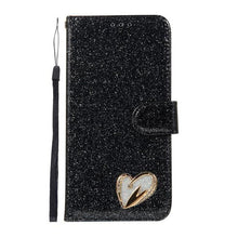 Load image into Gallery viewer, Love Jewell Case For Samsug Galaxy A7 A6 A8 J6 Plus 2018 Glitter Bling Leather Flip Case For Samsung J3 J5 J7 A3 A5 2017 Cover - My Active Store 