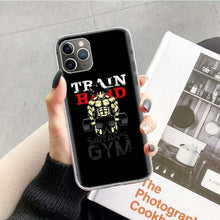 Load image into Gallery viewer, Bodybuilding Gym Fitness Case for Apple iphone 11 Pro XS Max XR X 7 8 6 6S Plus 5 5S SE 10 Ten Gift Silicone Phone Cover Coque - My Active Store 