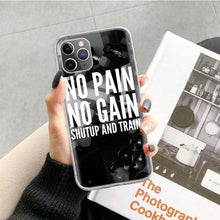 Load image into Gallery viewer, Bodybuilding Gym Fitness Case for Apple iphone 11 Pro XS Max XR X 7 8 6 6S Plus 5 5S SE 10 Ten Gift Silicone Phone Cover Coque - My Active Store 