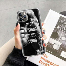 Load image into Gallery viewer, Bodybuilding Gym Fitness Case for Apple iphone 11 Pro XS Max XR X 7 8 6 6S Plus 5 5S SE 10 Ten Gift Silicone Phone Cover Coque - My Active Store 