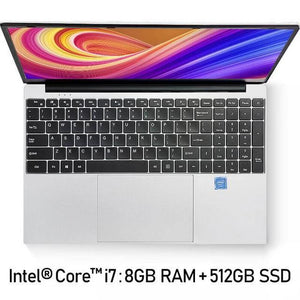AMOUDO 15.6inch Gaming Laptop Intel Core i7-4th 8GB RAM 256GB/512GB SSD 1920*1080P FHD Win10 System Ultrathin Notebook Computer - My Active Store 