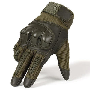 Touch Screen Hard Knuckle Tactical Gloves PU Leather Army Military Combat Airsoft Outdoor Sport Cycling Paintball Hunting Swat - My Active Store 