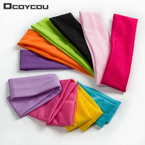 1PC Fashion Style Absorbing Sweat Headband Candy Color Hair Band Popular Hair Accessories for Women - My Active Store 