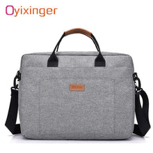 Load image into Gallery viewer, Men Canvas Business Briefcase Office Travel Messenger Large Tote Women's Computer Work Bag Business Trip File Package Laptop Bag - My Active Store 